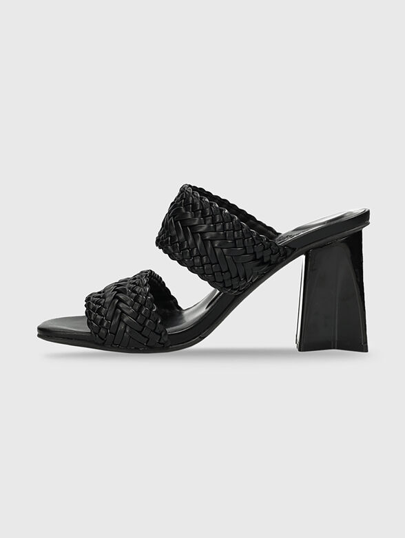 LILAH black heeled sandals - 4
