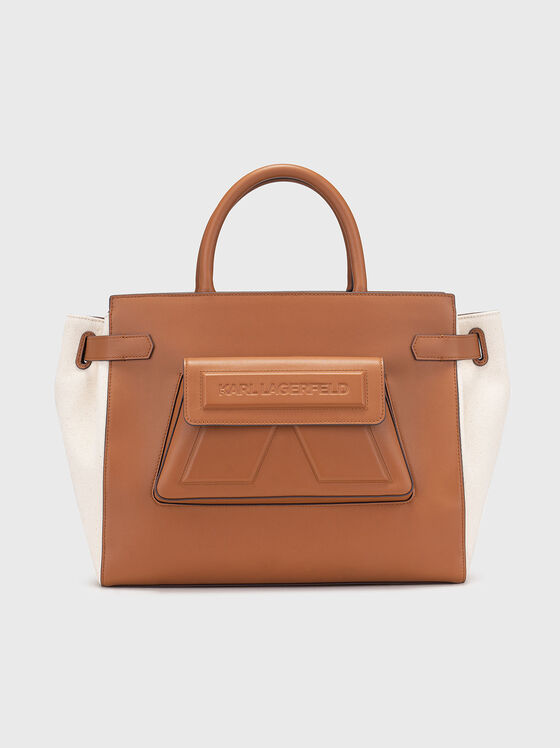 Кожена чанта IKON с дълга дръжка - 1