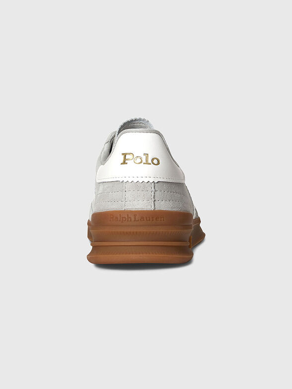 Suede sports shoes with logo - 3