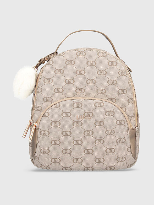 Backpack with monogram print - 1