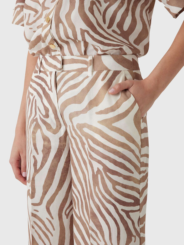 GISELLE linen blend trousers - 3