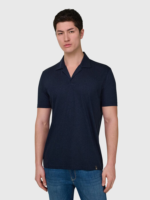 Polo shirt with a V-neck