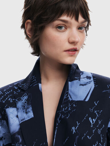 VERONA blazer with print - 5