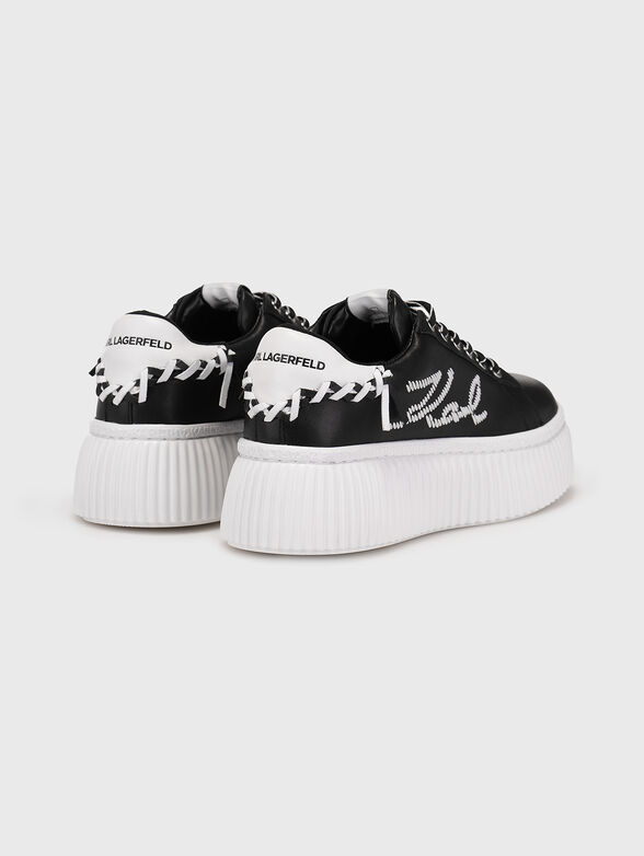 KREEPER LO black leather shoes - 3