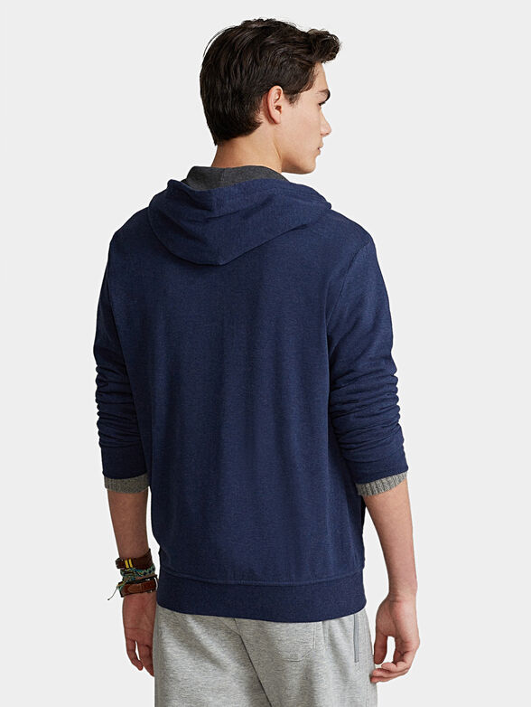 Sweatshirt with zip and hood - 4