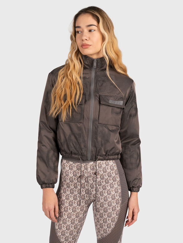 Padded jacket EVETTE in bordeaux color - 1