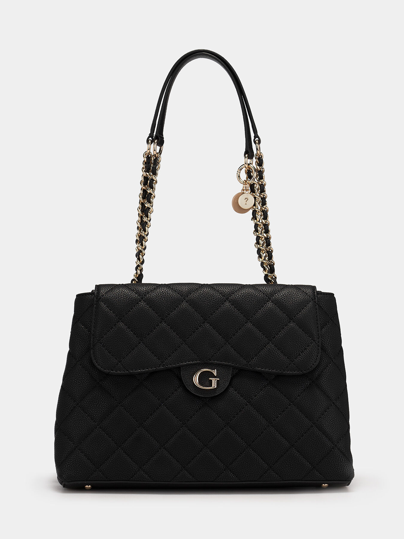 Black GILLIAN bag with quilted effect brand GUESS