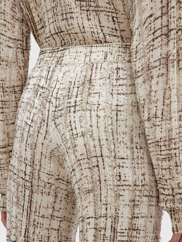 Straight wool blend trousers - 3