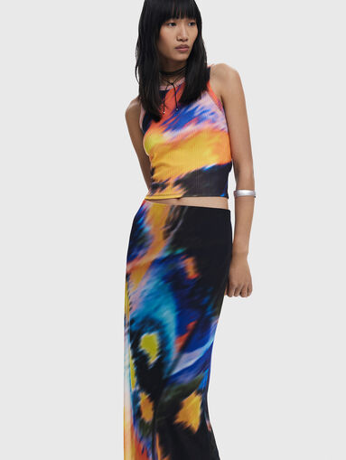 Printed midi skirt - 4