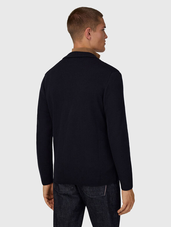 Wool cardigan with double-breasted fastening - 3