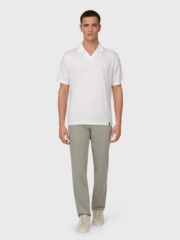 Linen-blend polo shirt - 2