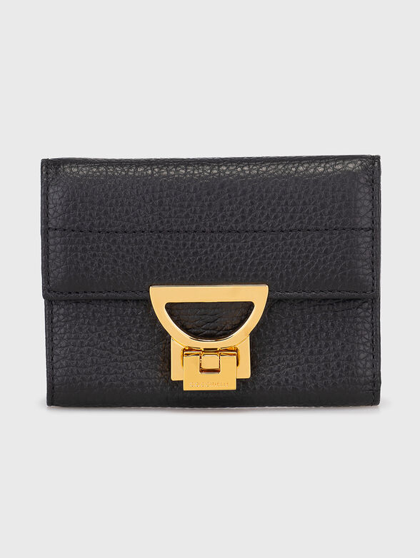 Black leather wallet - 1