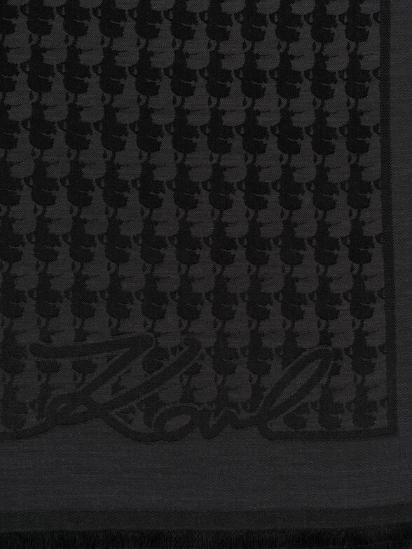 K/CAMEO Silk scarf with logo print - 2