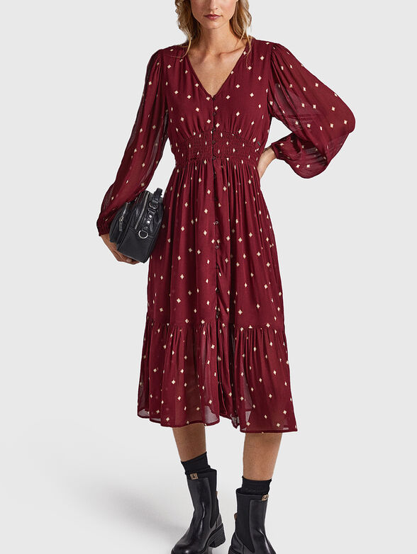 GIO printed midi dress - 1
