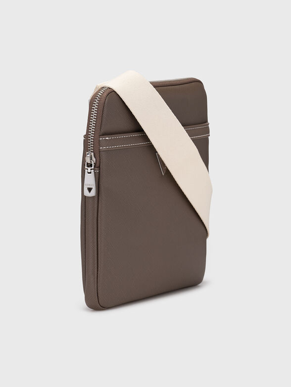 Crossbody bag with geometric logo - 4