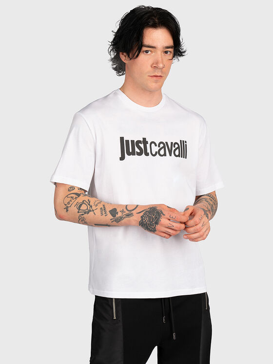 Cotton T-shirt with logo print - 1