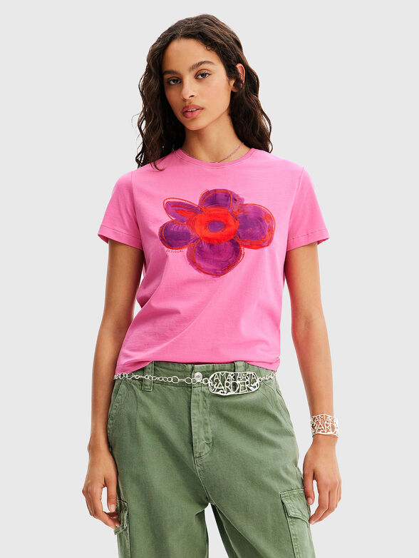 T-shirt with accent print - 1