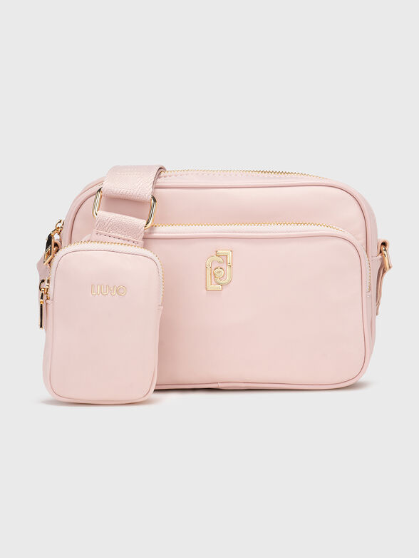 Black crossbody bag with logo - 1