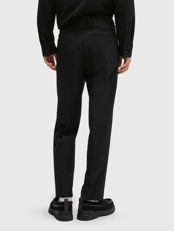 Black slim fit trousers - 2