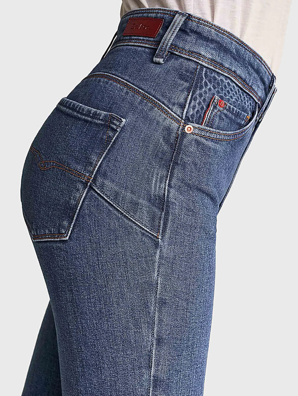 SECRET GLAMOUR Push-in jeans with vintage wash - 4