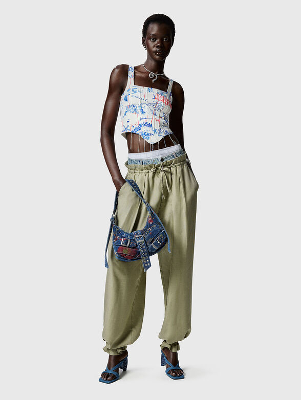 Denim bag with adjustable handle - 2