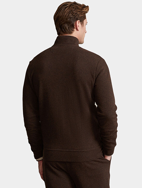 Sweatshirt with zipper and logo detail - 3