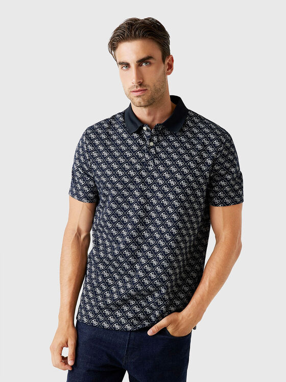 Short-sleeved cotton polo shirt - 1