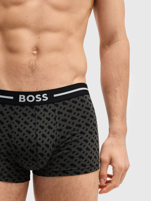 Set of three pairs of boxers with logo detail - 4
