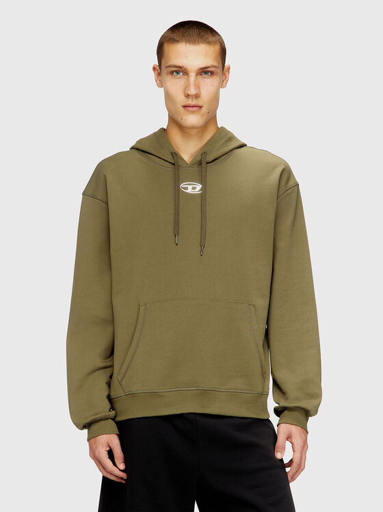 Суитшърт S-NORM-HOOD-IOD с лого детайл - 1