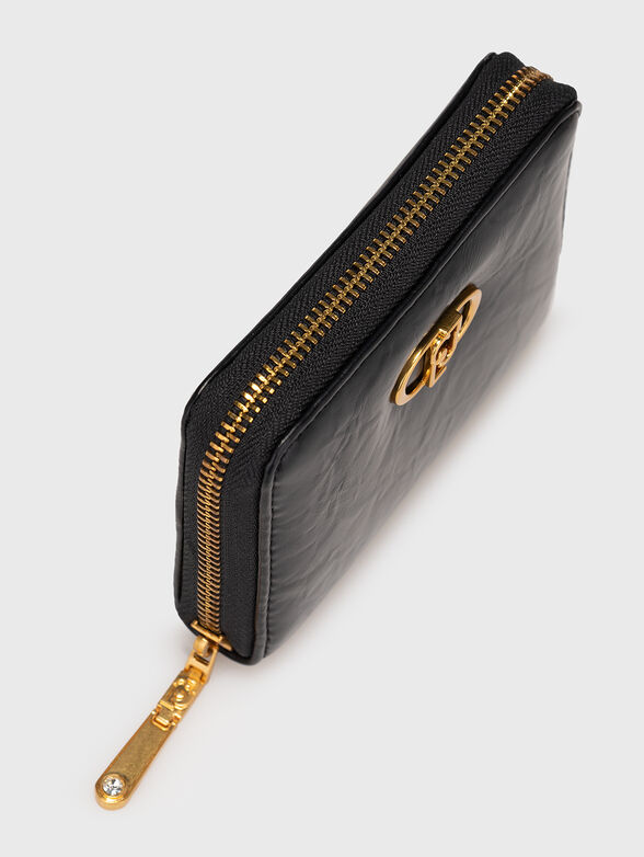 Wallet with metal logo - 3