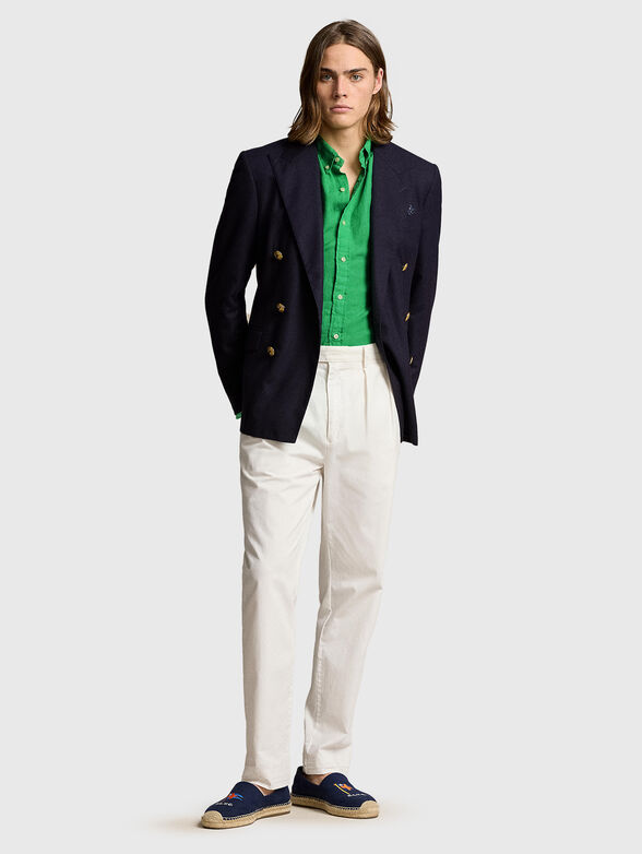 Slim fit linen shirt - 2