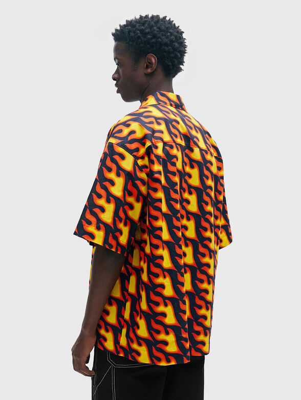 Monogram print shirt  - 2