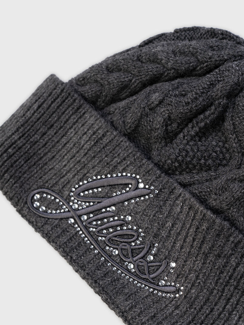 ROSELYN hat with logo and rhinestones - 3