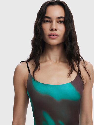 HIBIS maxi dress with accent print - 4