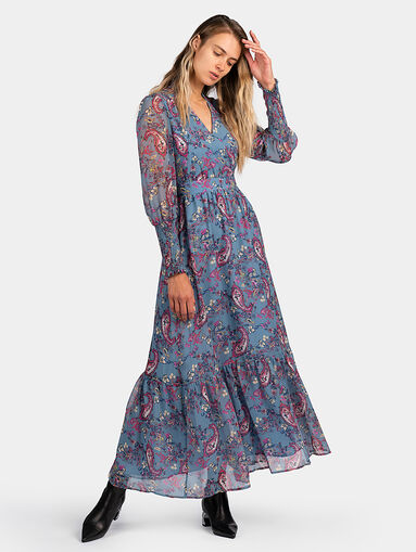 Maxi dress with paisley print - 5