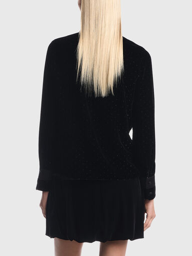 Black velvet shirt - 3