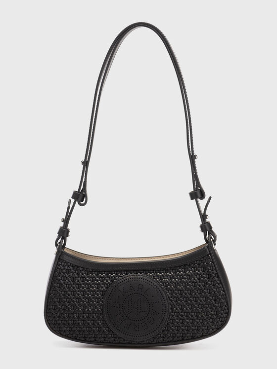 Черна чанта от естествена кожа - 1