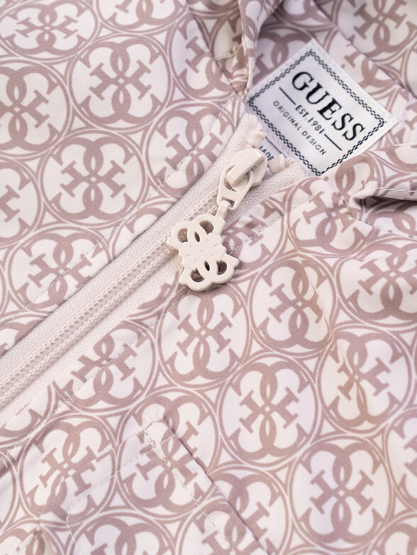 Monogram print jacket - 3