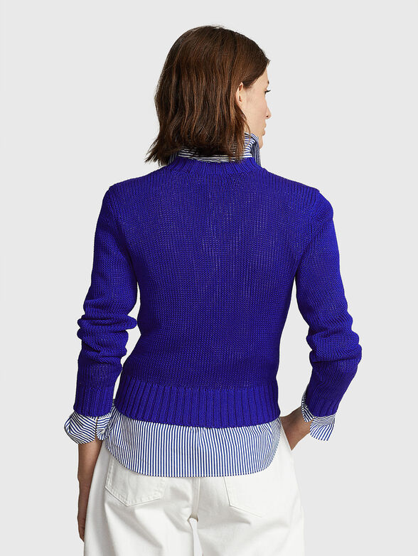 Purple cotton sweater - 3