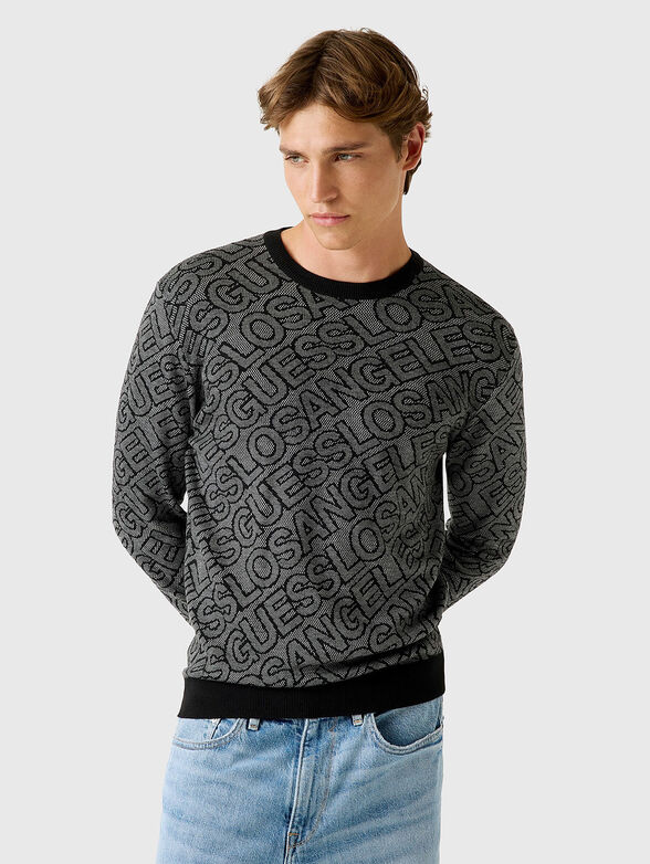 Jacquard logo sweater - 1
