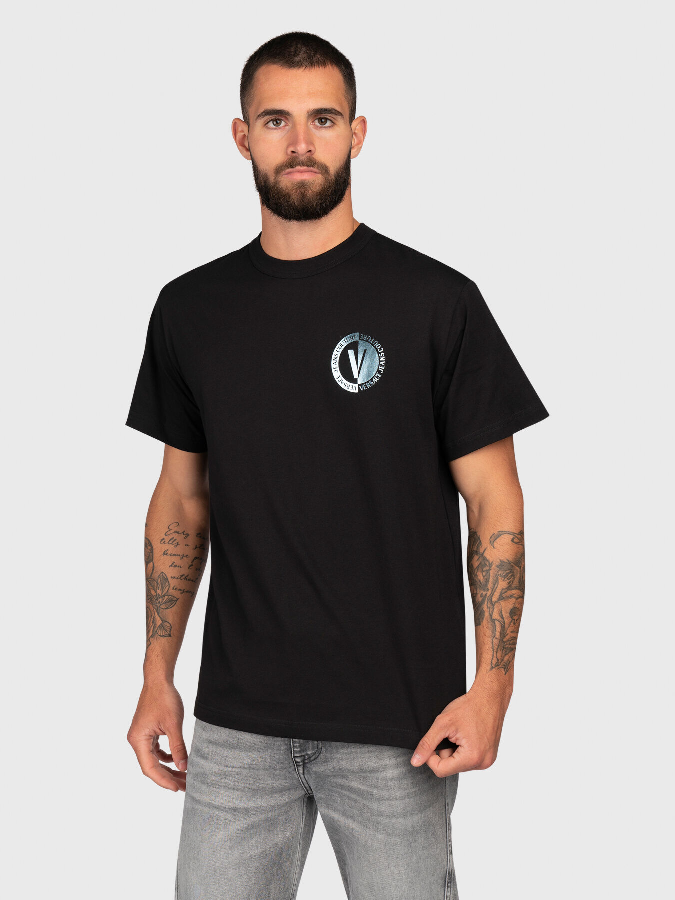 V-EMBLEM logo T-shirt brand VERSACE JEANS COUTURE