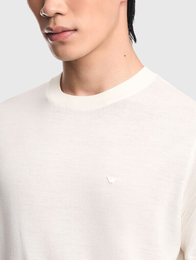 Wool short sleeve sweater - 5