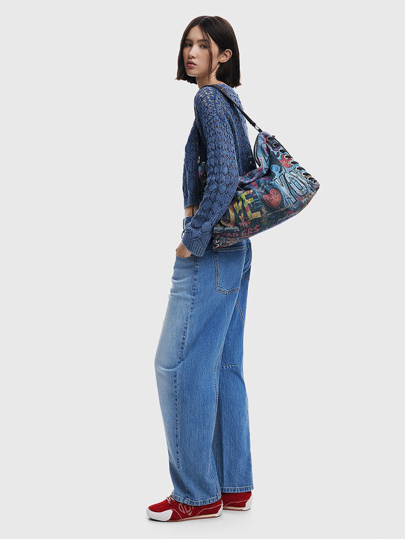 Bag with graffiti print - 4