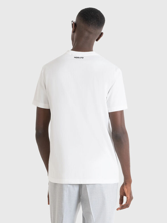 Blue T-shirt with print - 2