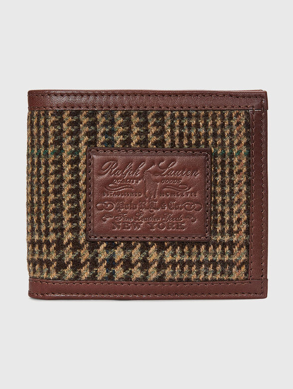 Brown wallet with logo detail - 1