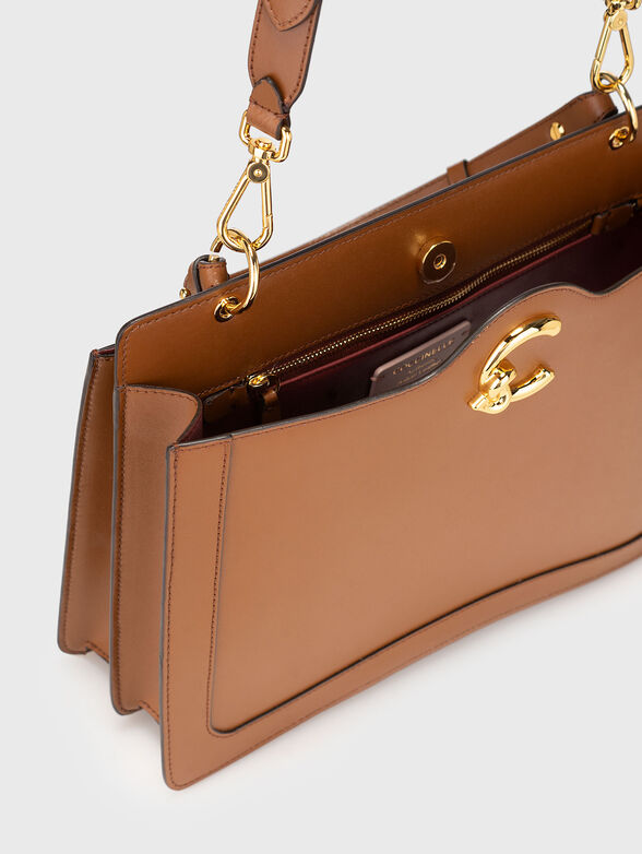 Leather bag with logo - 5