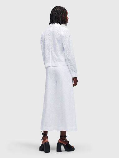 ANGLAISE white blazer with embroidery - 3