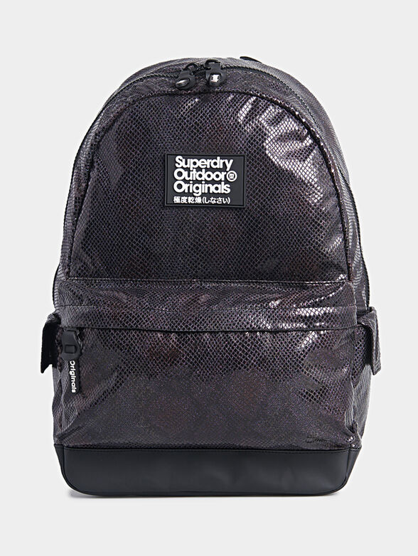 GLITTER SCALE MONTANA Backpack with python print - 1