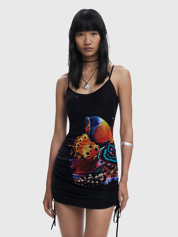 Dress with multi-colored print - 3
