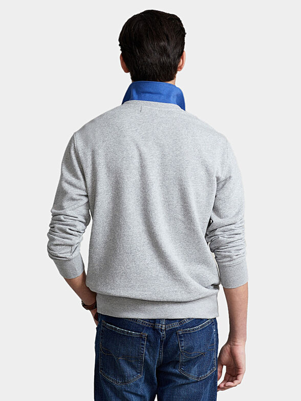 Grey sweatshirt with Polo Bear logo print - 3